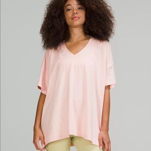 NWT Lululemon Side Tie Pink V Neck